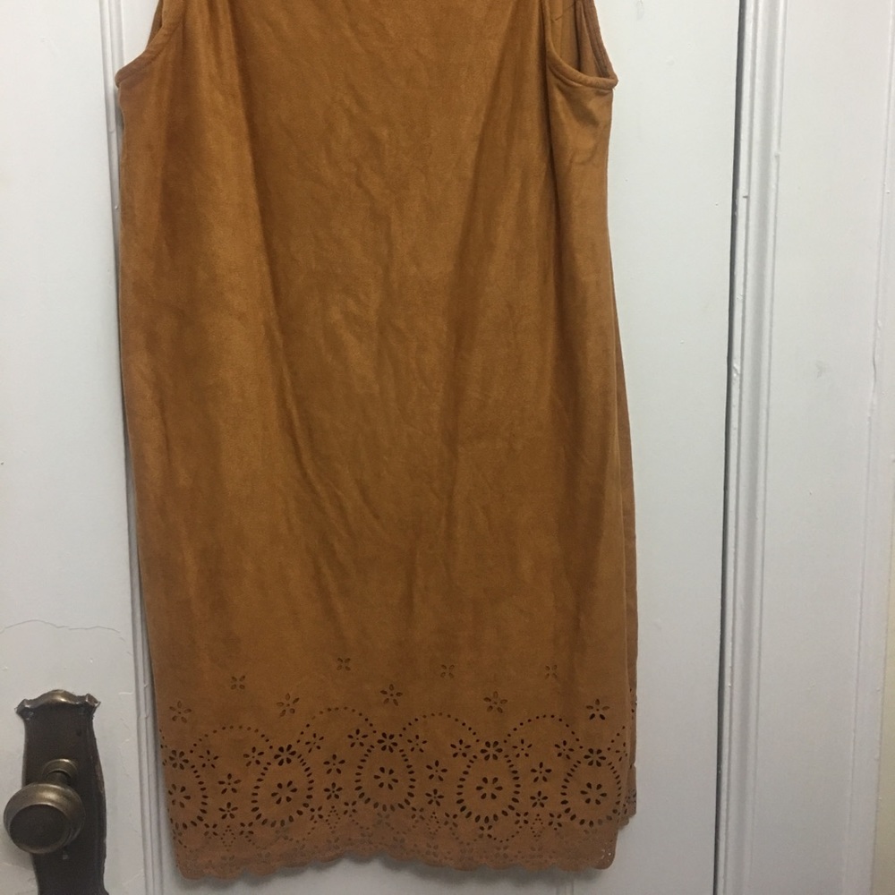 Mango Faux Suede Short Sleeveless Dress US S (4-6)